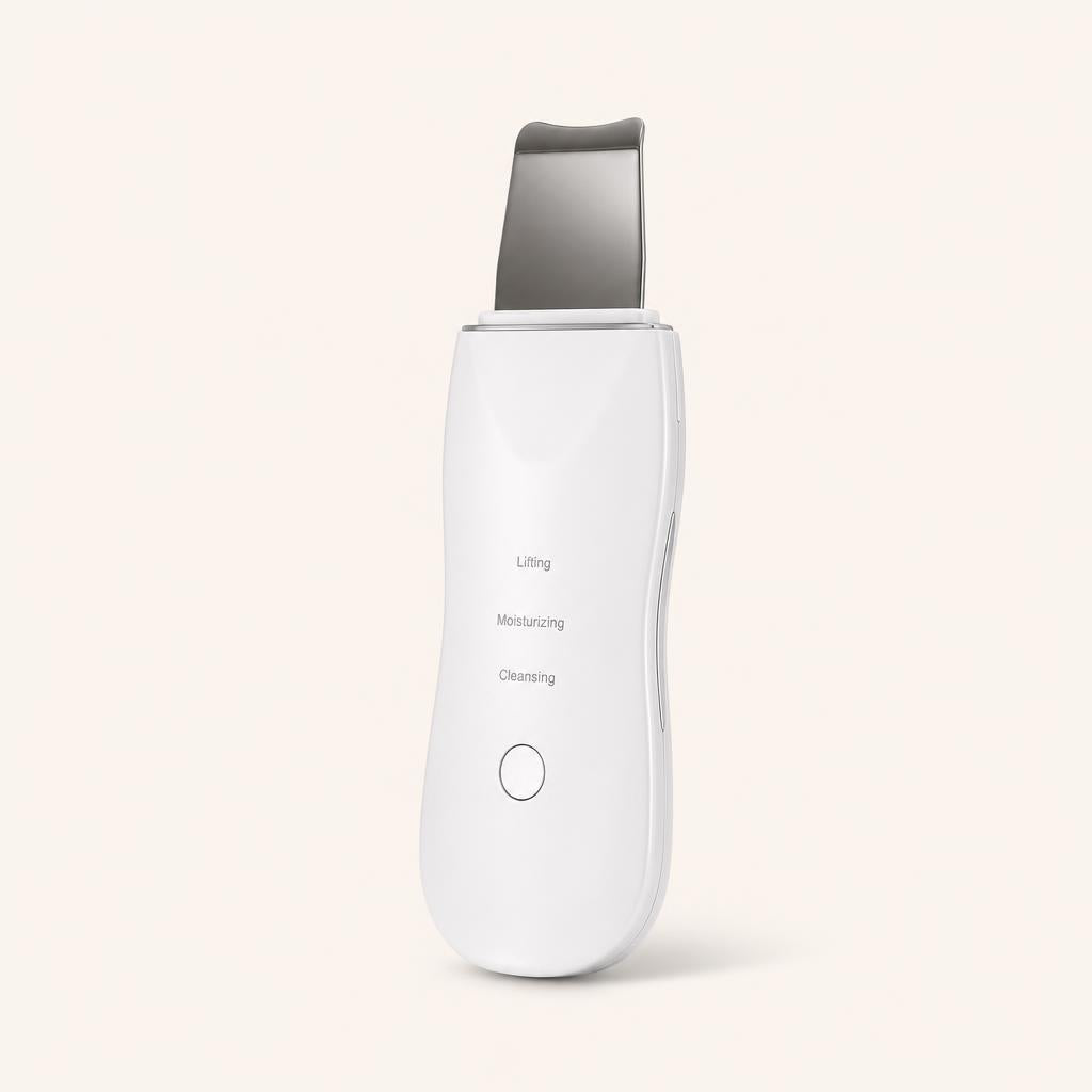 DermaGlow Pro, vista frontal sobre fondo crema